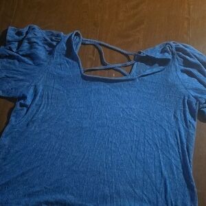 Maurices criss cross back shirt